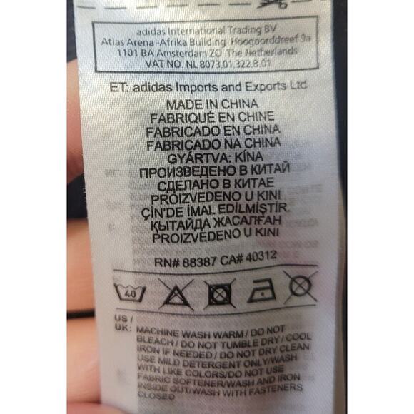 Adidas Women’s Essentials Linear Hoodie XS Black Full Zip French Terry GUC - Picture 6 of 7